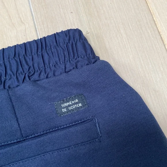 Scotch & Soda Scotch Shrunk boys soft stretch navy joggers pants